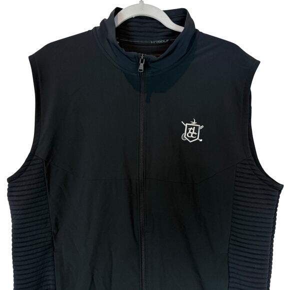 Under Armour Storm Golf Vest Mens M Black Tippecanoe Lake Golf Club Full Zip - Picture 5 of 13